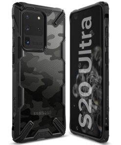 Ringke Fusion-X For Galaxy S20 Ultra Case – Camo Black
