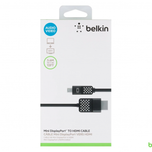 Belkin Mini DisplayPort to HDMI Cable - 3.6M - Black