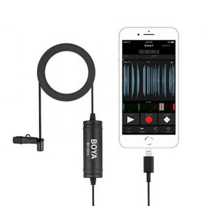 Boya BY-DM1 Digital Lavalier Microphone For iPhone with Lighting Port